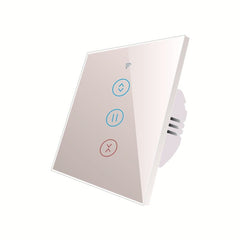 Smart WiFi Curtain Shutter Touch Door Switch EU Standard Remote Control Works with Alexa Google Voice Control