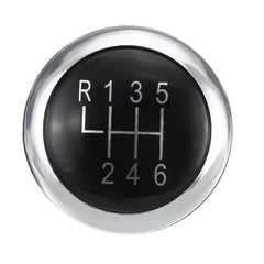 6 Speed Gear Shift Knob Cap Chrome Badge Emblem Trim