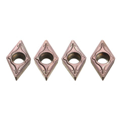 4pcs Turning Tool Holder Set with 4pcs DCMT0702 Inserts
