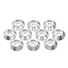 M4AN6 10Pcs M4 Cup Head Hex Screw Gasket Washer Nuts Aluminum Alloy Multicolor Optional