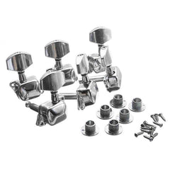 Acoustic Guitar String Semiclosed Tuning Pegs Tuners Machine Heads 6L Chrome