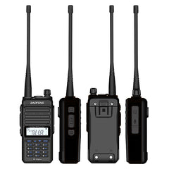 2800mah 8W Tri-band Radio Walkie Talkie 20 KM Waterproof UHF/VHF Transceiver 220MHz Radio Transmitter Black