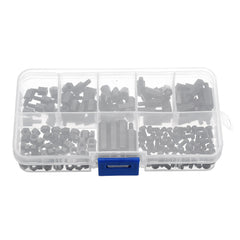 M3NH6 300Pcs M3 Nylon Screw White&Black Hex Screw Nut PCB Standoff Spacer Assortment Kit