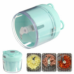 Electric Meat Garlic Grinder Wireless Mini Food Chopper Mincer Mixer USB Charging for Kitchen