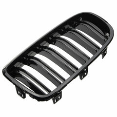 2PCS Gloss Black Front Car Grilles Automobile Auto