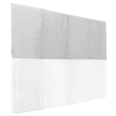 Universal Aluminum Car Vehicle 40"x13"/ 10033cm Black/Silver Body Grille Net Mesh Grill Section