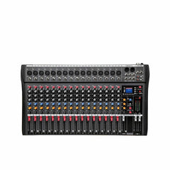 12 Channel Bluetooth Digital Microphone Sound Mixer Console Professional Karaoke Audio Amplifier With USB