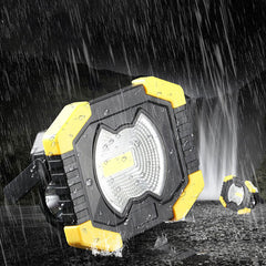 50W LED COB Lamp Solar USB Rechargeable Portable Work Floodlight IP65 Waterproof Floodlight Tent Camping Light Lantern