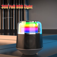 Bluetooth 5.0 Speaker RGB Colorful Light Music Player 3D Stero Loundspeakers Handsfree Wireless Speaker