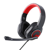 Gaming Headset 3.5mm Wired Headphone with Microphone Noise Cancelling LED Light for PS4 for Xbox One for PC