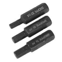 3pcs H4-H6 Hexagon Impact Screwdriver Bits 8mm Hex Shank 36mm Hexagon Screwdriver Bits Set