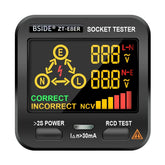 Electric Socket Tester Outlet Tester Digital LCD Display with NCV Test RCD Test Polarity Test Electric Circuit Polarity Voltage Detector
