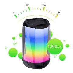 Bluetooth Speaker 360Stereo Sound FM Radio Wireless Portable TWS Speaker Color Light Woofer Speakers Computer Outdoor Mini Loudspeaker