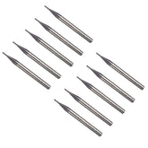 10pcs 1mm 4 Flutes Milling Cutter Tungsten Carbide End Mill CNC Tool