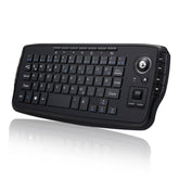 Wireless Air Keyboard 2-In-1 Mouse Scroll Wheel German Keyboard with Optical Trackball for Mini PC Android