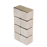 20Pcs N50 Rare Earth Magnet 10mm Cube Block Neodymium Super Strong Fridge