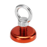 36mm 50kg Neodymium Recovery Magnet Metal Detector Eyebolt Ring Red/Yellow/Blue
