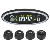 12V Car TPMS Tyre Pressure Monitoring System with Ambient Lights OBD Auto Security Alarm External Sensor