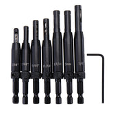 Aluminium Alloy Self Centering Door Hinges Drill Bit Hole Puncher Reaming Tool Countersink Drill Bit