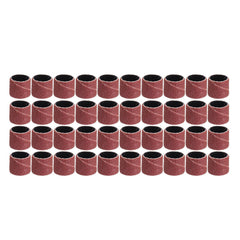132pcs 120 Grit 1/4 3/8 1/2 Inch Sanding Drum with Sanding Mandrel Rotary Tool Accessories