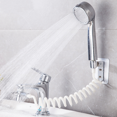Bathroom Wash Face Basin Water Tap External Shower Head Toilet Hold Filter Flexible Hair Washing Faucet Rinser Extension Set Accessories