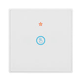 Smart WIFI Crystal Glass Panel Switch Light Touch Screen Wall Decoration 1/2 Gang