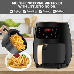 1800W 4.5L Air Fryer Oil free Health Fryer Cooker 110V/220V Multifunction Smart Touch LCD Airfryer French fries Pizza Fryer
