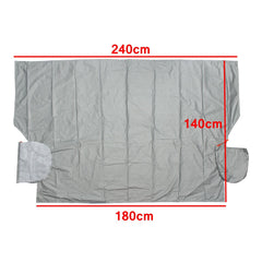 Magnetic Car Windscreen Cover Anti Snow Frost Ice Cotton Thickended with Mirror Protector