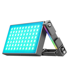 Full Color Metal RGBLED Video Light with Adjustable Bracket Mount DSLR SLR Camera Light Support PD Fast Charge