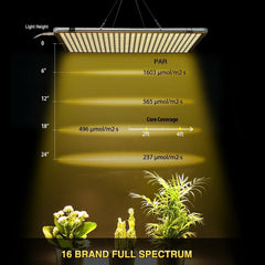Full Tube Yellow Light Folding LED Panel Plant Lamp