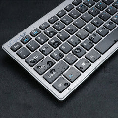 Wireless Keyboard & Mouse Set Business Office Silent 78 Keys Keyboard 1200DPI Mouse Kit for MAC OS Windows