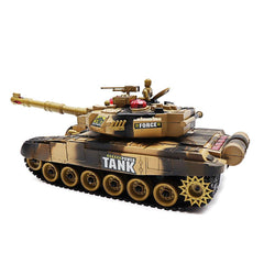 Plastic 2.4G 10CH RC Tank With Light Sound RC Car Toys