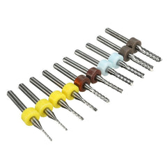 10pcs 1/1.5/2/2.5/3mm Carbide End Mill Cutter PCB Drill Bit