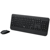 2.4G Wireless Keyboard Mouse Combo 105 Keys Waterproof Keyboard 1000DPI Silent Portable Optical Mice with USB Receiver Set for Laptop PC Notebook
