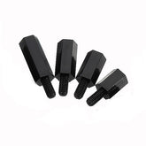 M3NH13 50pcs M3 Nylon Black Hex Screw PCB Standoff 6/8/10/12mm