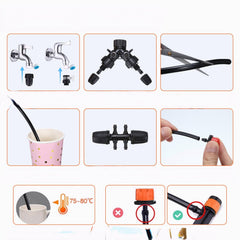 Automatic Drip Irrigation System Kit Plant Self Watering Garden Hose