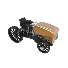 Creative All-metal Retro Model Car Rechargeable Simulation Science Toy High Challenge Assembled Electric Model Kit