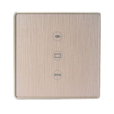 WiFi Curtain Switch Type 86 EU Standard Metal Frame Brushed Wall Curtain Switch