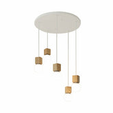 1-5 Light Wood Pendant Ceiling Lamp Chandelier Bar Home Fixture Decoration