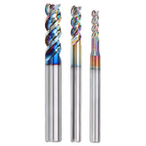 3-10mm DLC Colorful End Mill For Aircraft Aluminum Upgrade Milling Cutter CNC Machine Tool