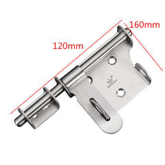 Stainless Steel Left and Right Latches Sliding Lock Security Door Latch with Screws