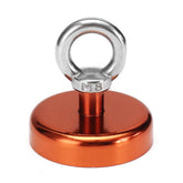 60mm 112kg Neodymium Recovery Magnet Metal Detector Circular Eyebolt Red/Yellow/Blue