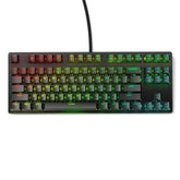 Mechanical Keyboard 87 Keys Wired Keyboard Gateron Optical Switch Hot Swappable RGB NKRO Type-C Gaming Keyboard