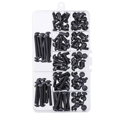 120Pcs M5 Hex Socket Button Head Screw 10.9 Grade Carbon Steel Bolt Assortment