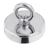 160KG D67mm Neodymium Recovery Magnet with 10m Rope for Fishing Metal Detecting Treasure Hunting