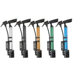 120PSI High Pressure Air Pump Alloy Floor Standing Bike Motorcycle Tyre Pump with Ball Pin