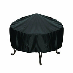 Outdoor Garden BBQ Grill Cover Rainproof Dustproof UV Resistant Round Grill Cover Round Table Protective Cover