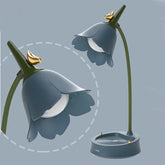 Flower LED Desk Lamp Dimmable Student Bedroom Room Lighting Touch Reading Lamp Eye Protection Multi-function Lamp Table Light