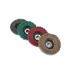 5Pcs 4 Inch Nylon Fiber Disc Grinding Wheel Set 120-600 Grit Assorted Sanding Grinding Buffing Wheels for Angle Grinder