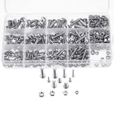 500PCS M3 M4 M5 304 Stainless Steel Hex Socket Head Cap Bolts Screw Nut Kit Set